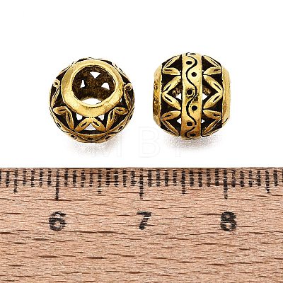 Tibetan Style Alloy European Beads FIND-Q121-09AG-1