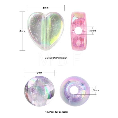 Eco-Friendly Transparent Acrylic Beads TACR-FS0001-07-1