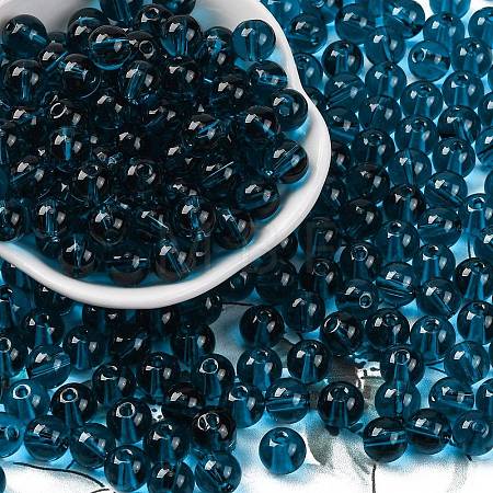 Transparent Colours Glass Seed Beads SEED-Z004-T8MM-10-1