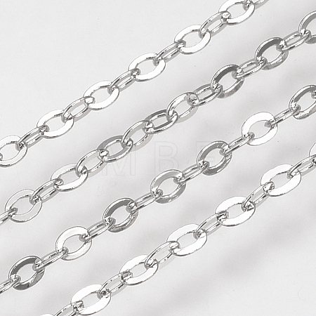 Brass Cable Chains KK-S332-21P-1
