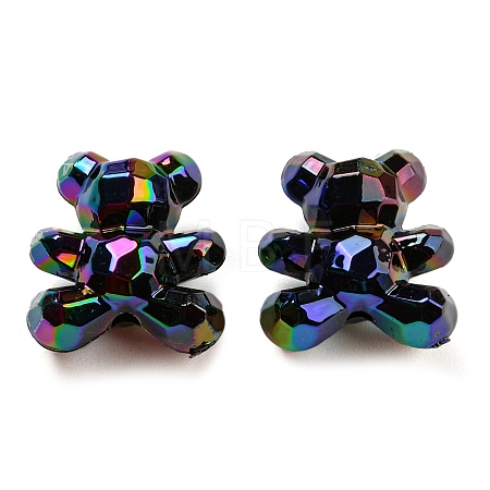 UV Plating Acrylic Faceted Beads MACR-D024-05B-1
