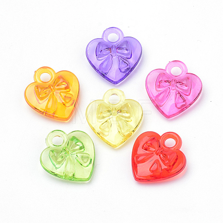 Transparent Acrylic Charms TACR-S144-57-1