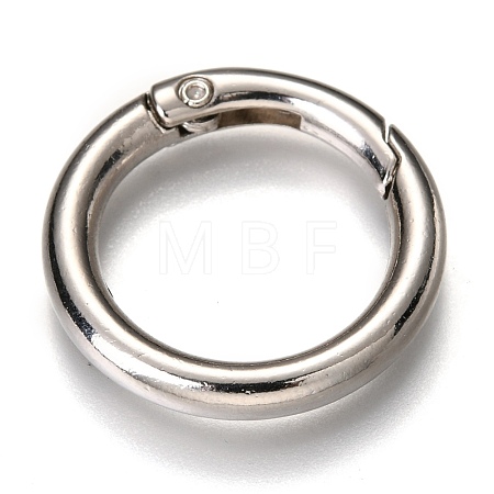 Zinc Alloy Spring Gate Rings X-PALLOY-C100-01P-04-1