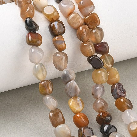 Natural Petrified Wood Beads Strands GG-CBA9392-31-1