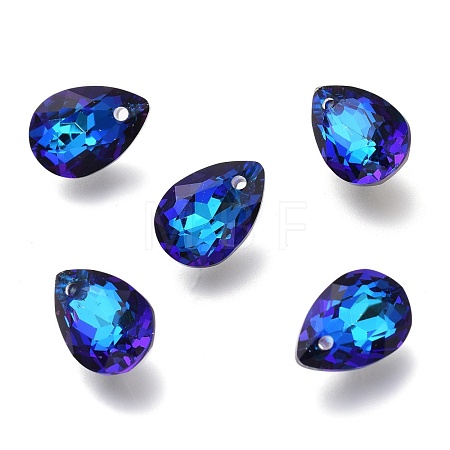 Glass Rhinestone Pendants RGLA-A024-C03-001BB-1