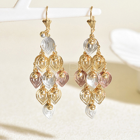 Brass Hollow Hoop Earrings XQ6023-3-1