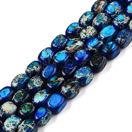 Natural Imperial Jasper Beads Strands X-G-N342-62B-1