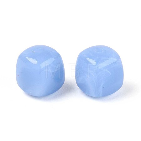 Opaque Acrylic Beads X-OACR-ZX006-33F-1