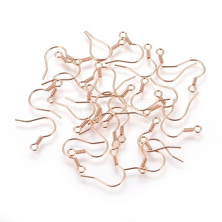 304 Stainless Steel Earrings Hooks X-STAS-P227-06RG-1