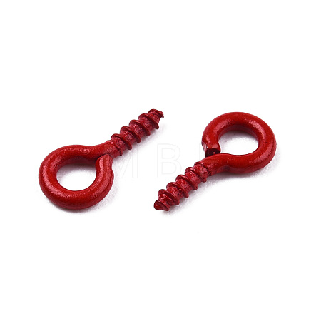 Spray Painted Iron Screw Eye Pin Peg Bails IFIN-N010-002B-09-1