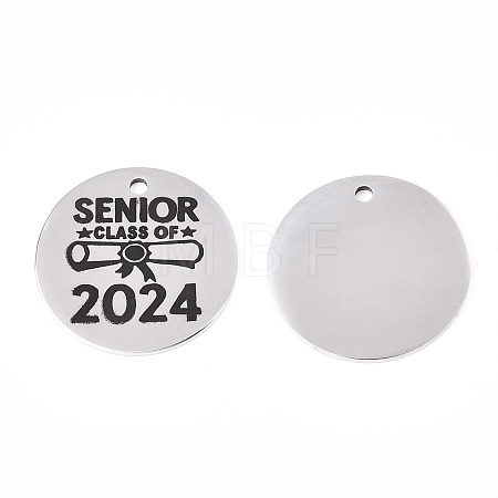 Non-Tarnish 201 Stainless Steel Pendants LS-STAS-T064-38P-22-1
