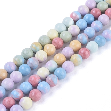 Natural Rainbow Alashan Agate Beads Strands G-G806-04-8mm-1