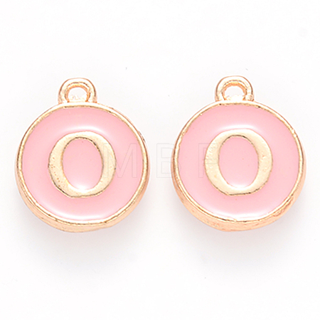 Golden Plated Alloy Enamel Charms LS-ENAM-S118-07O-1