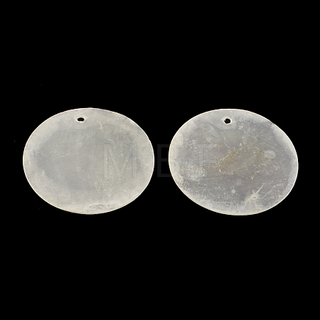 Flat Round Capiz Shell Pendants LS-X-SSHEL-R035-07-1