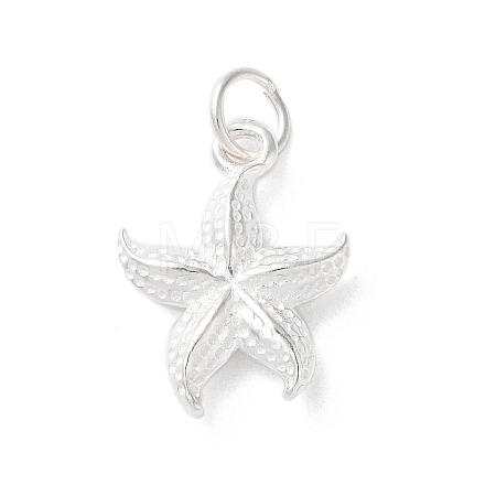 925 Sterling Silver Starfish Pendants STER-E071-02S-01-1