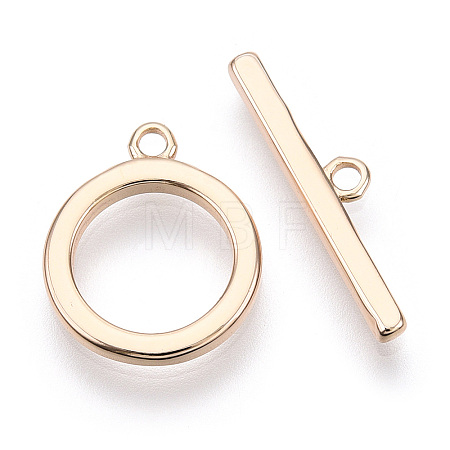 Brass Toggle Clasps X-KK-E057-09G-1