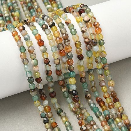 Natural Agate Beads Strands G-H302-A01-11-1