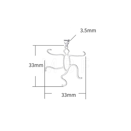 Brass Pendants Cabochon Setting PW-WG77390-03-1