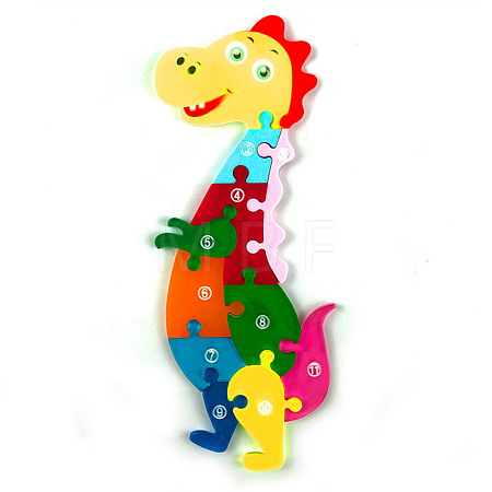 Dinosaur DIY Puzzle Silicone Molds DIY-G046-17-1