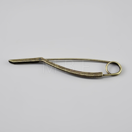 Zinc Alloy Big Safety Pins FIND-WH0365-259H-AB-1