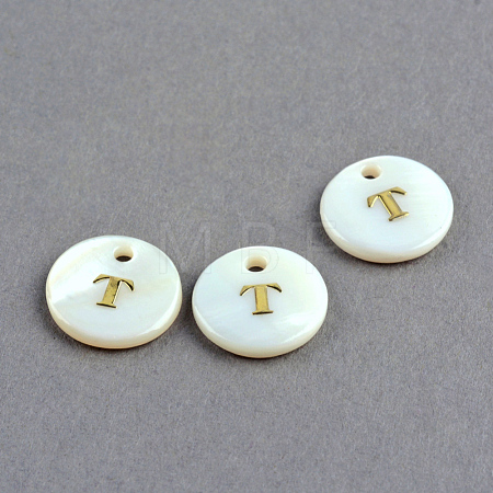 Freshwater Shell Pendants SSHEL-S249-T-1