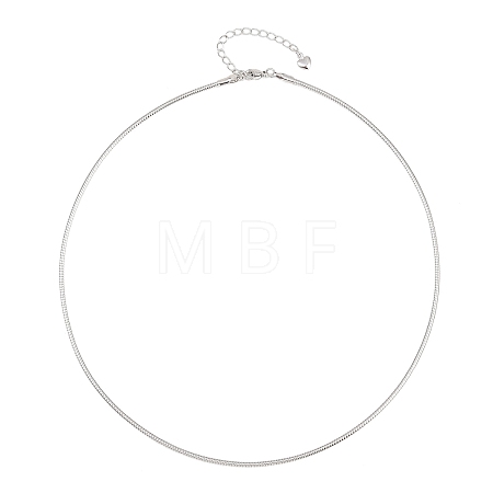 2MM Round Brass Chain Necklace Making KK-P354-02P-1