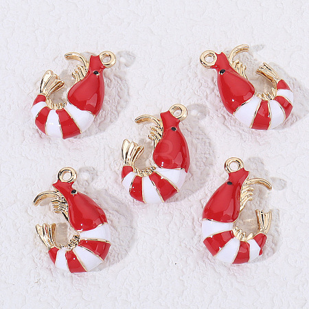 Alloy Enamel Pendants ENAM-B027-01G-01-1