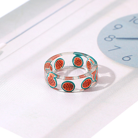 Transparent Resin Finger Rings WG0FCEE-06-1