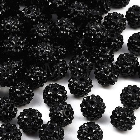 Resin Rhinestone Beads RESI-S315-12x14-01-1