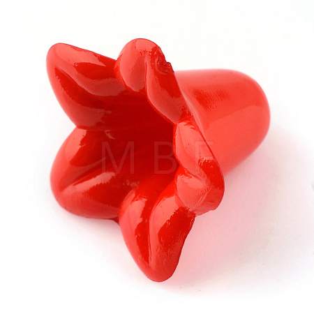 Opaque Acrylic Beads X-SACR-Q149-C07-1