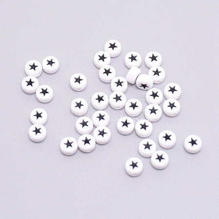 Opaque Acrylic Beads ACRC-TAC0001-01E-1