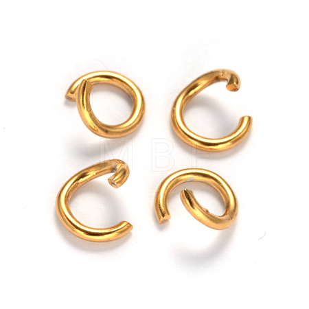 Ion Plating(IP) 304 Stainless Steel Open Jump Rings X-STAS-M235-F-01-1