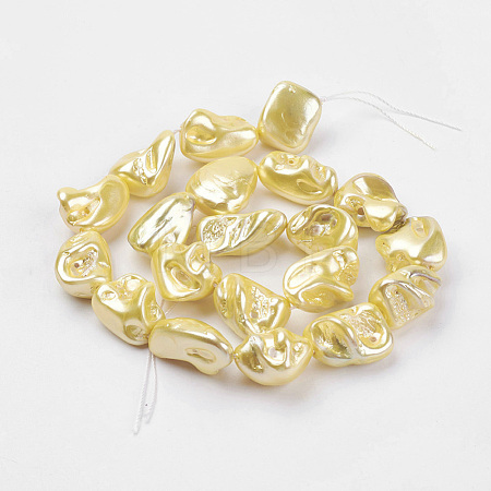Shell Pearl Beads Strands BSHE-K010-08E-1