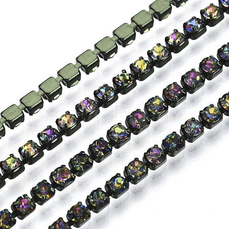 Electrophoresis Iron Rhinestone Strass Chains CHC-Q009-SS6.5-B10-1