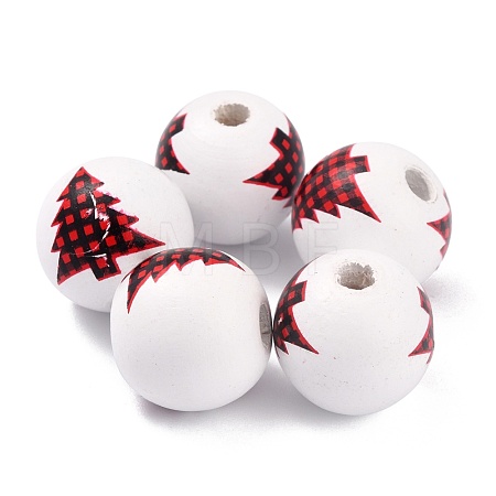 Dyed Natural Wooden Beads WOOD-O005-02A-1