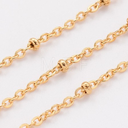 3.28 Feet Ion Plating(IP) 304 Stainless Steel Cable Chains X-CHS-H007-08G-1