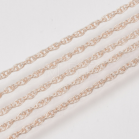Soldered Brass Covered Iron Rope Chains CH-S125-07A-RG-1