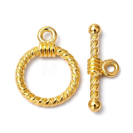 Tibetan Style Alloy Toggle Clasps TIBE-EA9138Y-G-FF-1