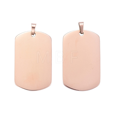 Ion Plating(IP) 304 Stainless Steel Pendants STAS-I311-03A-RG-1