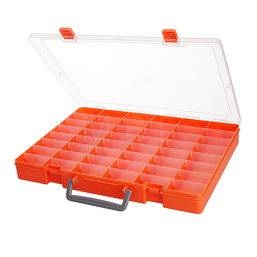 48 Grids Transparent Polypropylene(PP) Storage Box Organizer CON-WH0089-60B-1