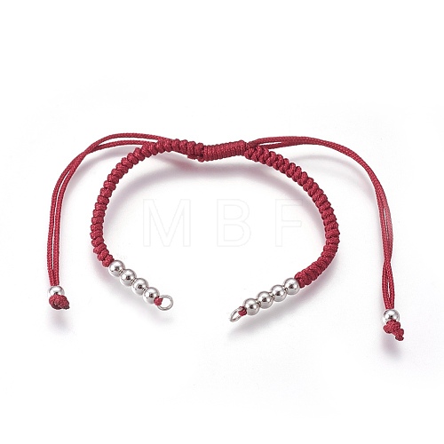 Nylon Cord Braided Bead Bracelets Making BJEW-F360-FP15-1