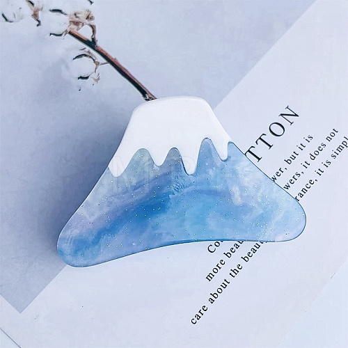 Snow Mountain Acrylic Claw Hair Clips PW-WG80346-02-1