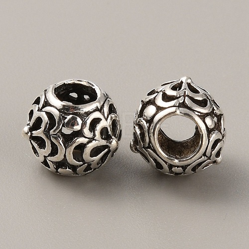 Tibetan Style Alloy European Beads FIND-TAC0002-065B-03-1