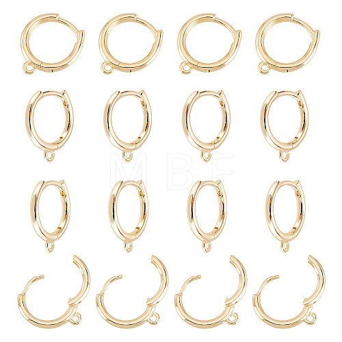 10 Pairs Brass Huggie Hoop Earrings Finding FIND-AR0002-22-1