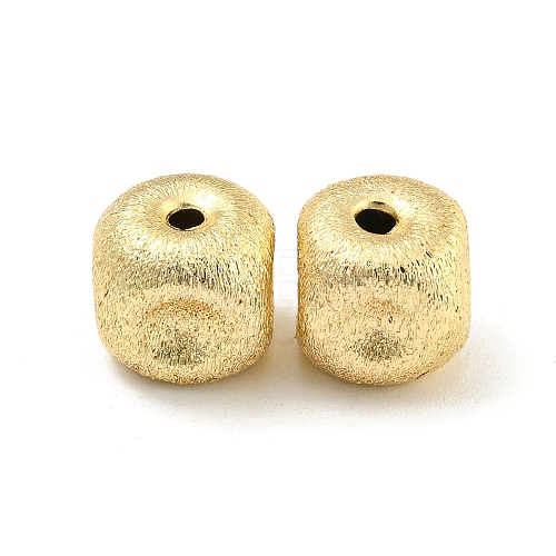 Brass Textured Beads KK-P258-04C-G-1