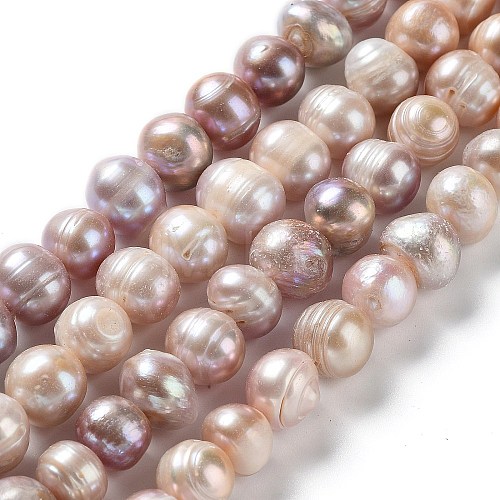 Natural Cultured Freshwater Pearl Beads Strands PEAR-E019-19-1