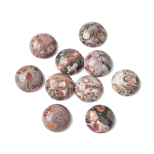 Natural Leopard Skin Jasper Cabochons G-Z075-06I-1