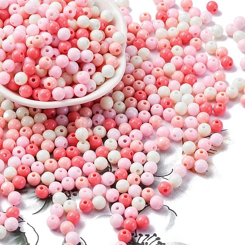 Opaque Acrylic Beads SACR-Q004-01G-1