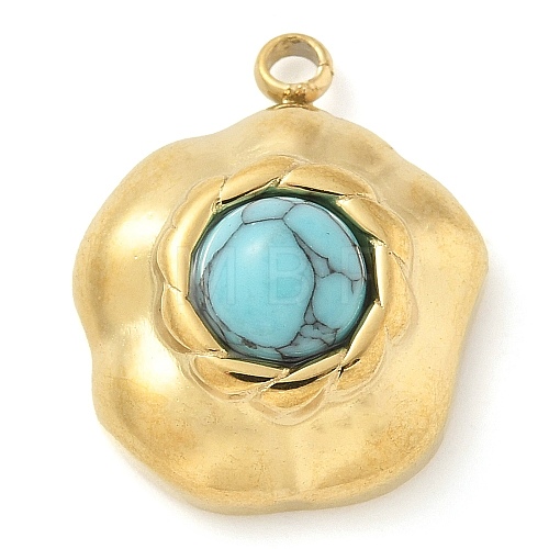 Synthetic Turquoise Pendants STAS-K291-03A-04-1