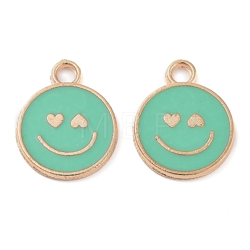 Alloy Enamel Pendants PALLOY-S192-04G-01-1